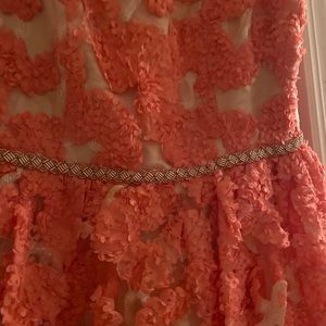 Floral textured dress